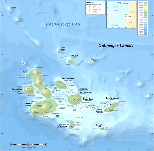 Map of Galapagos